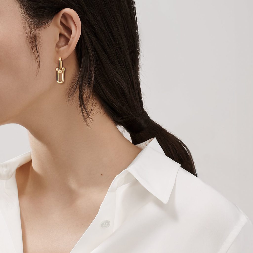 Tiffany&Co. Link Earrings in 18k gold