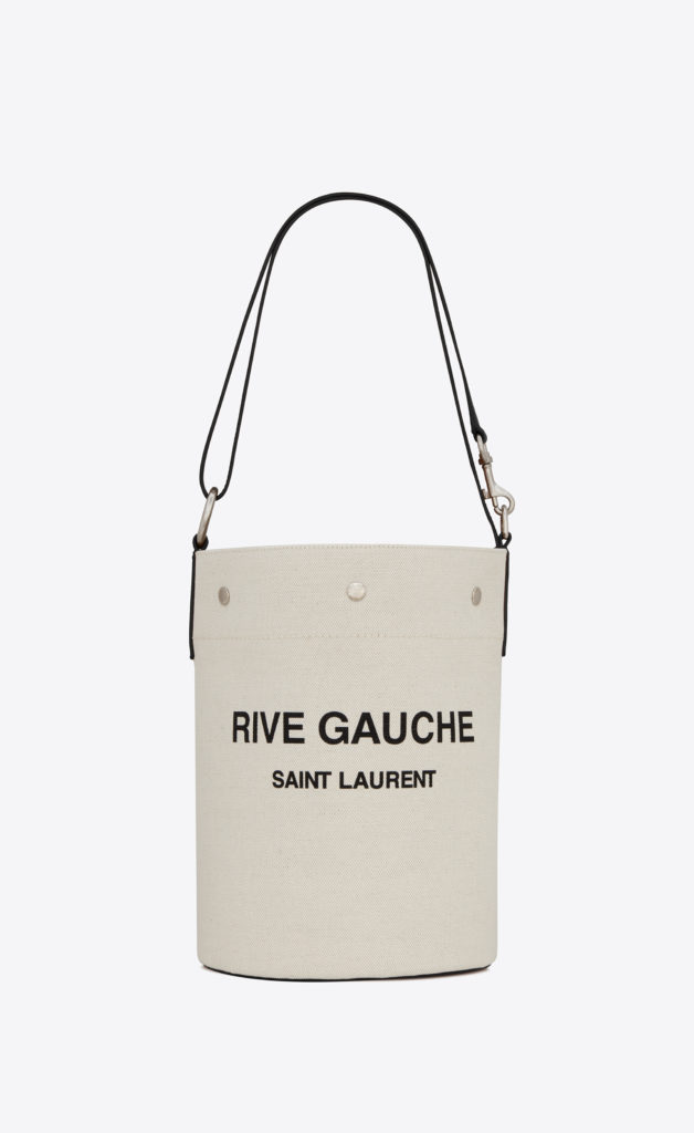 Rive Gauche Bucket Bag In Linen