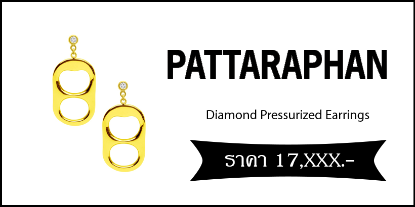 PATTARAPHAN Diamond Pressurized Earrings